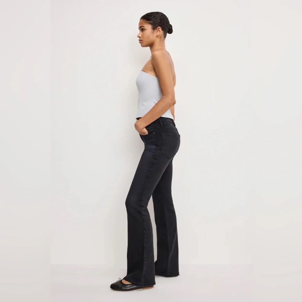 Good American Classic Bootcut Jeans in Black- Size 29